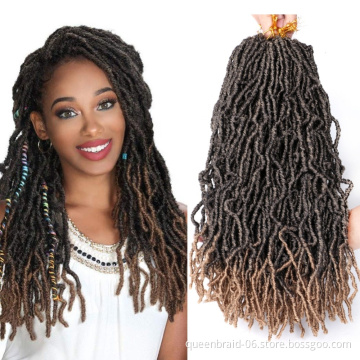 Nu Faux Locs 18 Inch Crochet Braids Hair Extend 100% Premium Fiber Synthetic Hair African Roots Hair Extensions